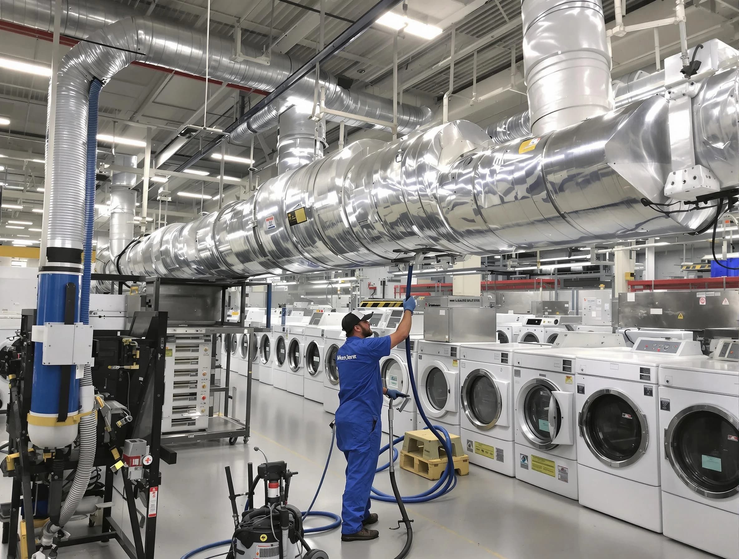 Niwot Dryer Vent Cleaning team performing heavy-duty industrial dryer vent cleaning in Niwot