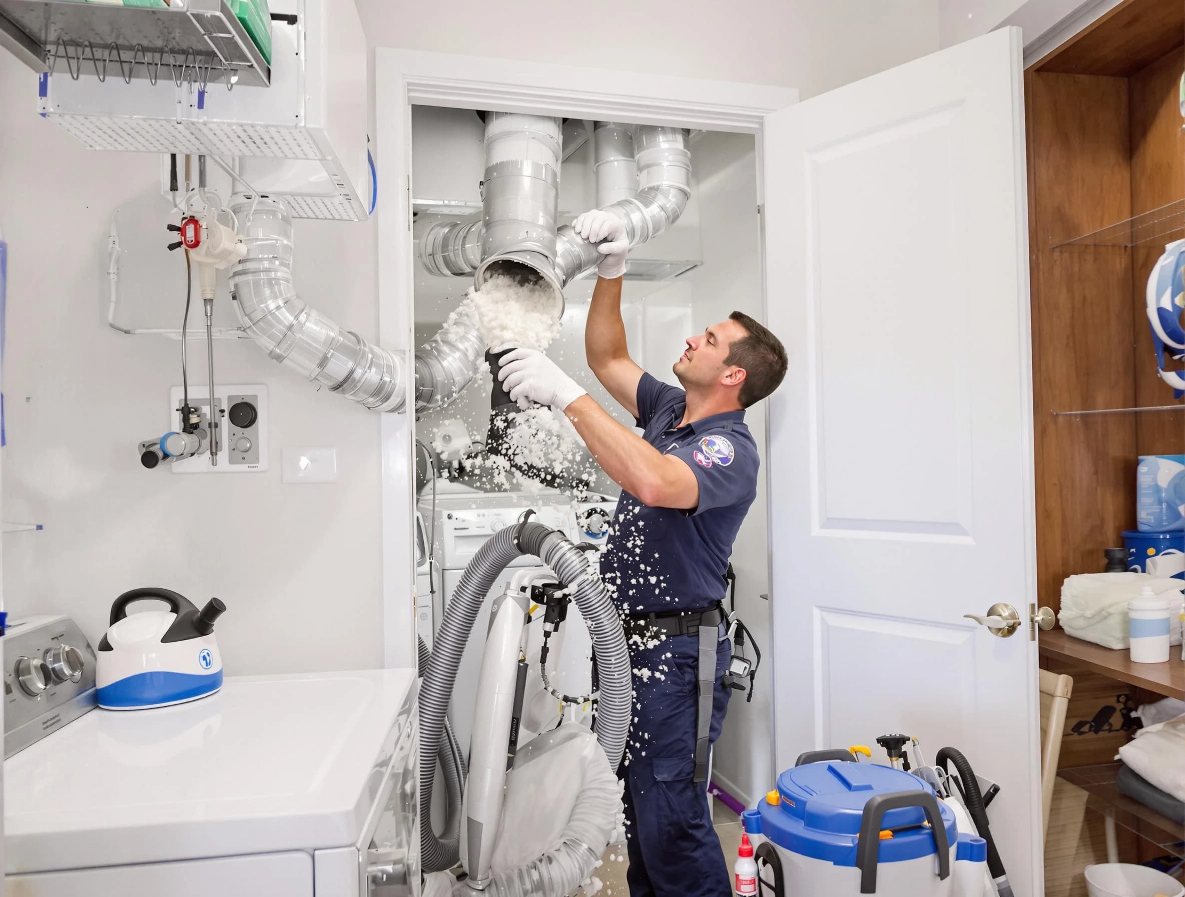 Niwot Dryer Vent Cleaning technician delivering thorough residential dryer vent cleaning service in Niwot